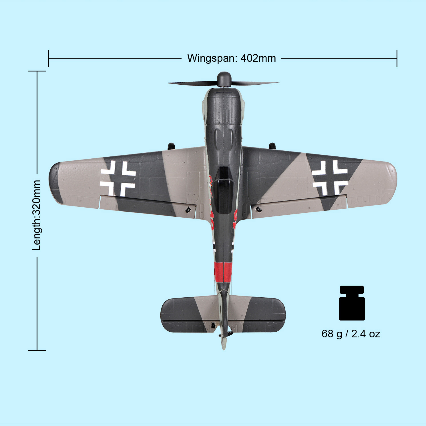 TOP-RC-HOBBY-402mm-Mini-FW190-24G-4CH-6-Achsen-Gyro-Ein-Knopf-Kunstflug-U-Turn-EPP-Maszligstabgetreu-1989933-15